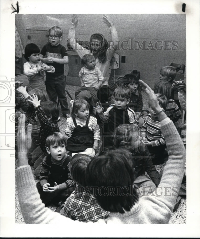 1982 Press Photo Children from Raintree Child Care Center - cvb29069 - Historic Images