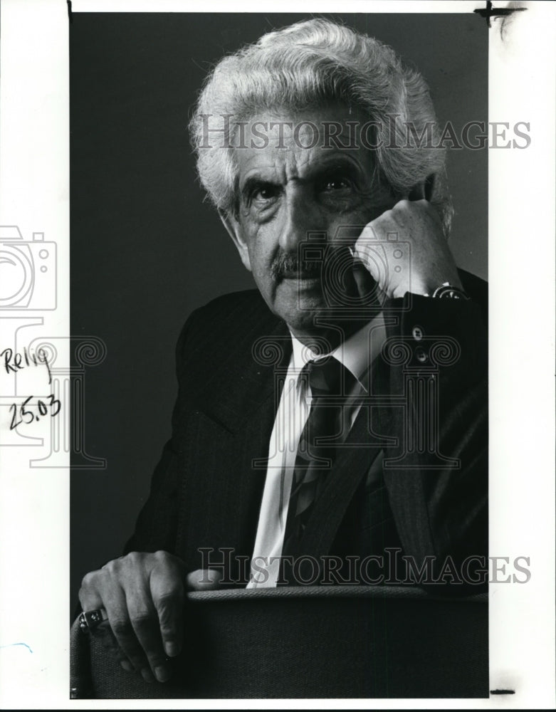 1990 Press Photo Herman Frank, holocaust survivor - cvb29174 - Historic Images