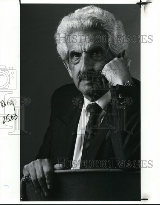 1990 Press Photo Herman Frank, holocaust survivor - cvb29174 - Historic Images