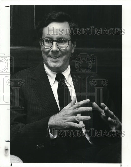 1987 Press Photo Malcolm S Forbes Jr, President & Editor in Chief Forbes Mag - Historic Images
