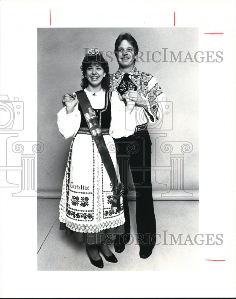 1985 Press Photo Christine Seiler and Leonard Bergenstein - cvb29276 - Historic Images