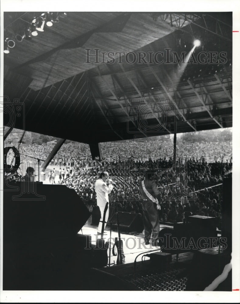 1986 Press Photo Blossom Music Center-Cleveland Orchestra-Bob Seger - cvb29294 - Historic Images