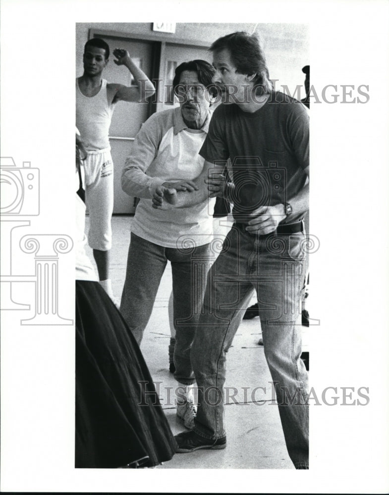 1989 Press Photo My Fair Lady Choreographer Crandall Diehl w/ Richard T Gaylord - Historic Images