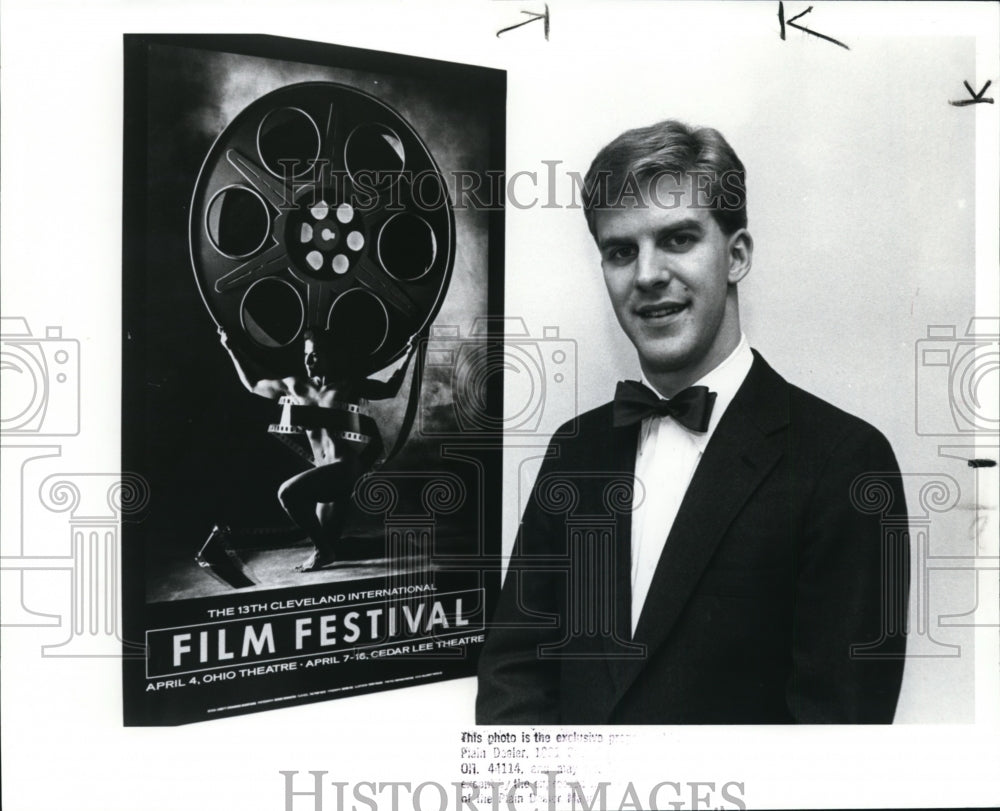 1989 Press Photo David Wittkowsky, Cleveland International Film Festival - Historic Images