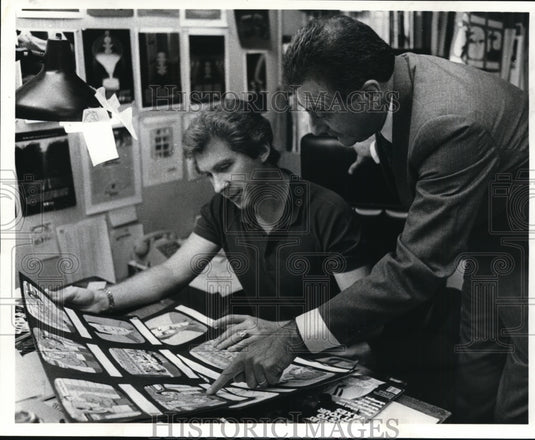 1984 Press Photo Robert E Rath & Marc Wyse of Wyse Advertising Agency - Historic Images