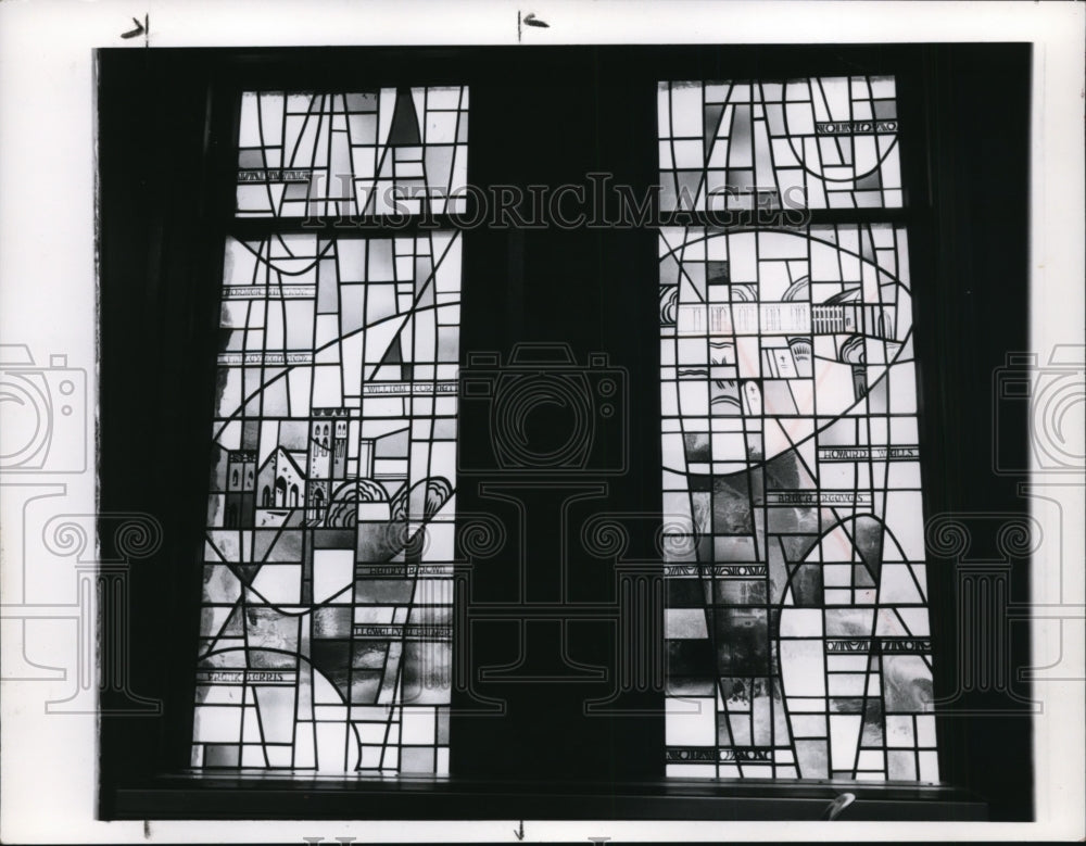 1962 Press Photo Stained window at First United Presbyterian Church - cvb29557 - Historic Images