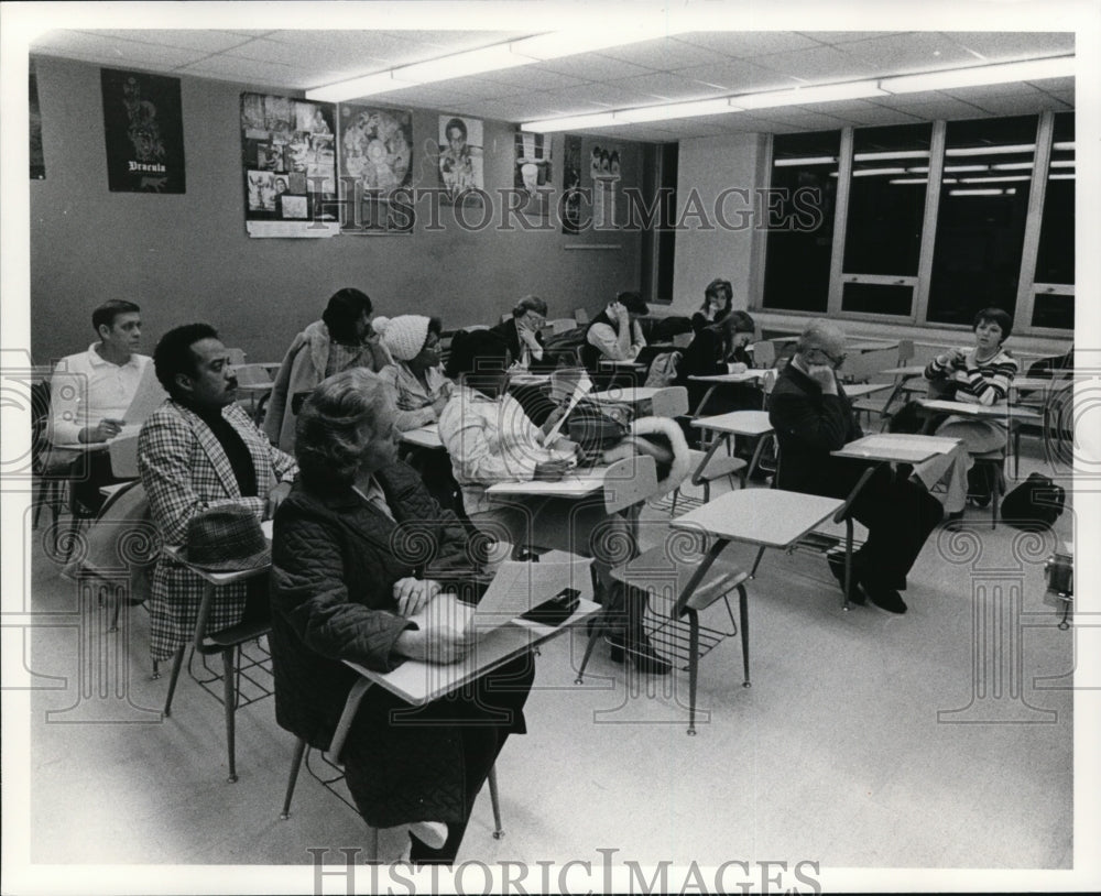 1976 Press Photo Integration-Desegragation - Cleveland Group Meeting - cvb30066 - Historic Images