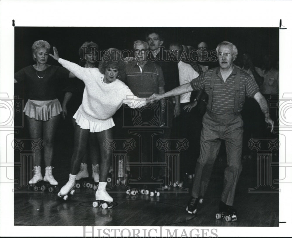 1989 Press Photo Roller Skating - cvb30114 - Historic Images