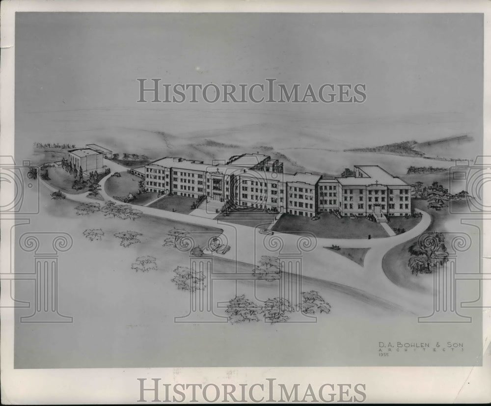 1955 Press Photo Sisters of Charity Training Center - cvb30400 - Historic Images