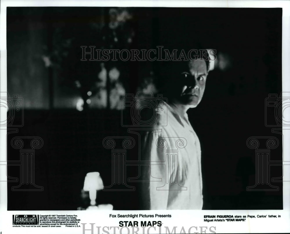 1997 Press Photo Efrain Figueroa stars as Pepe in Miguel Arteta's "STAR MAPS" - Historic Images