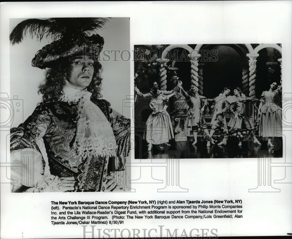 1991 Press Photo Alan Tjaarda and The New York Baroque Dance Company - cvb30417 - Historic Images