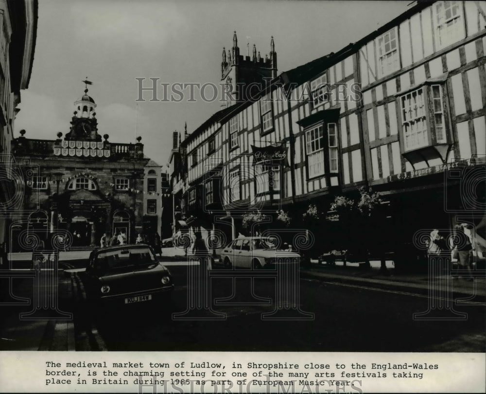 1983 Press Photo The medieval market town of Ludlow, in Shropshire, England - Historic Images