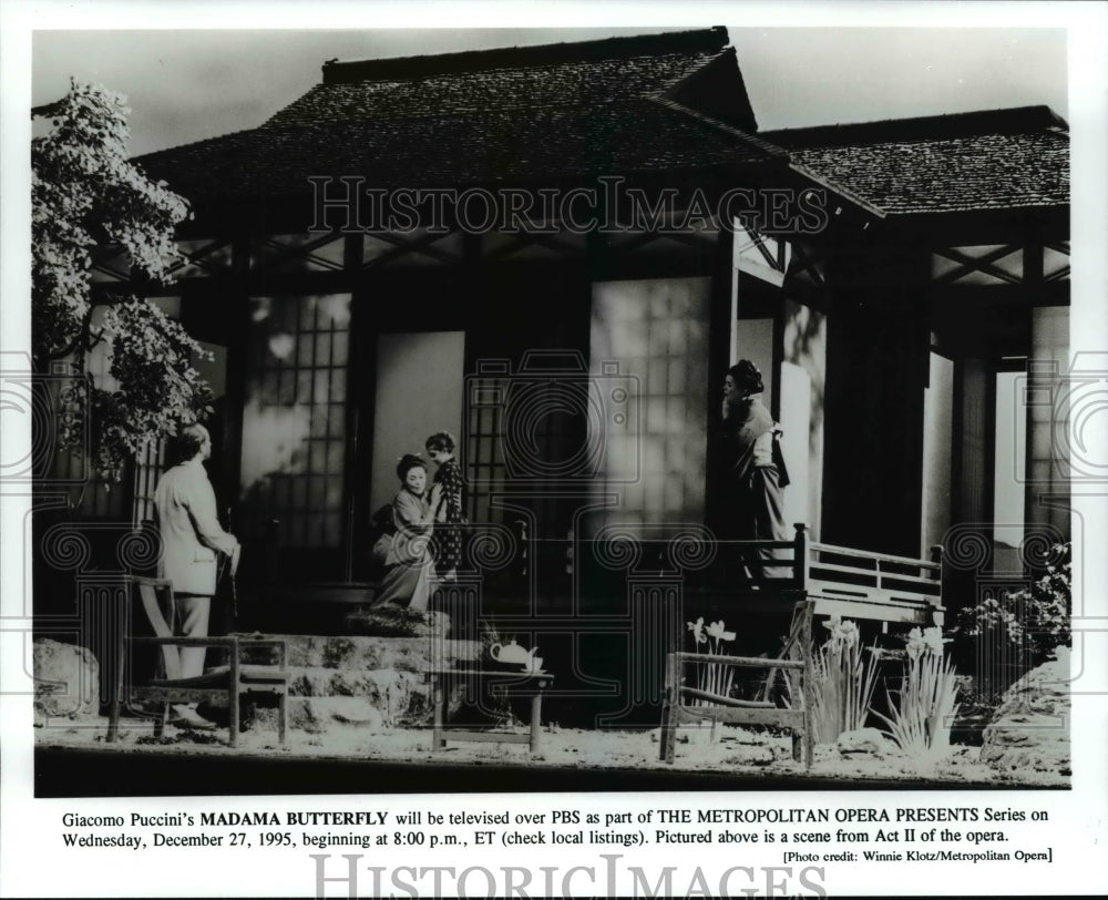 1995 Press Photo Giacomo Puccini's MADAMA BUTTERFLY to air on PBS - cvb30602 - Historic Images