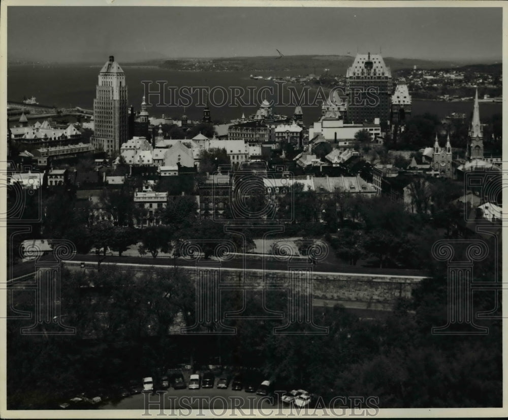 1961 Press Photo Aerial view of Quebec, Canada - cvb30610 - Historic Images