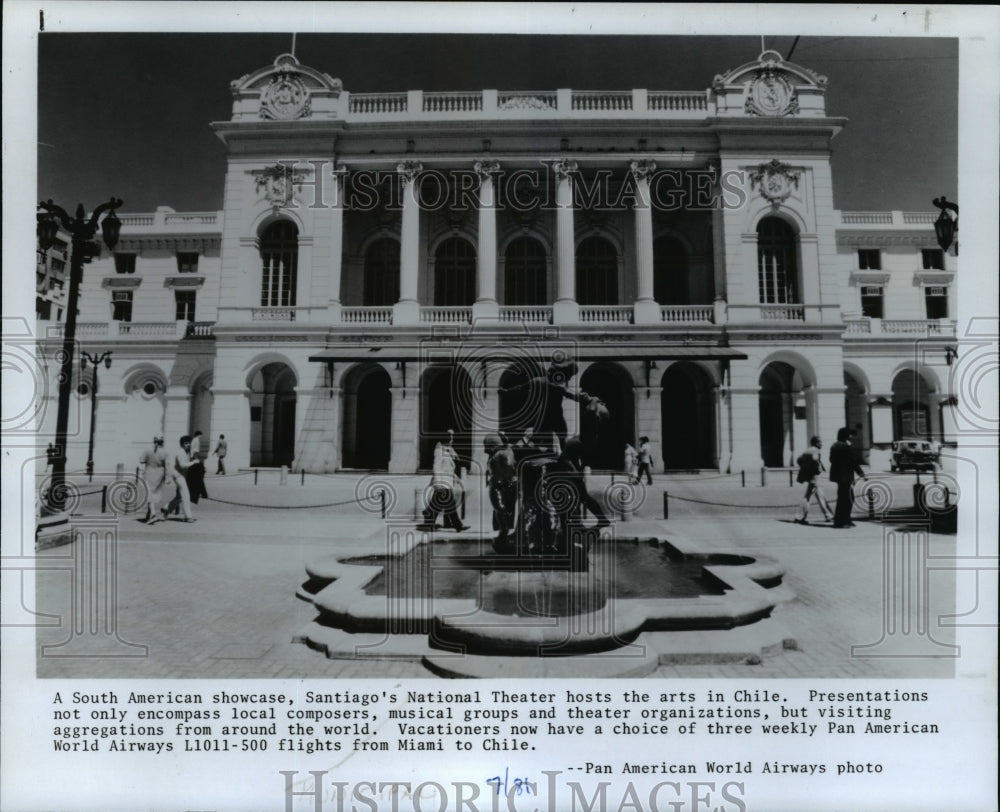 1981, Santiago&#39;s National Theater hosts the arts in Chile - cvb30614 - Historic Images