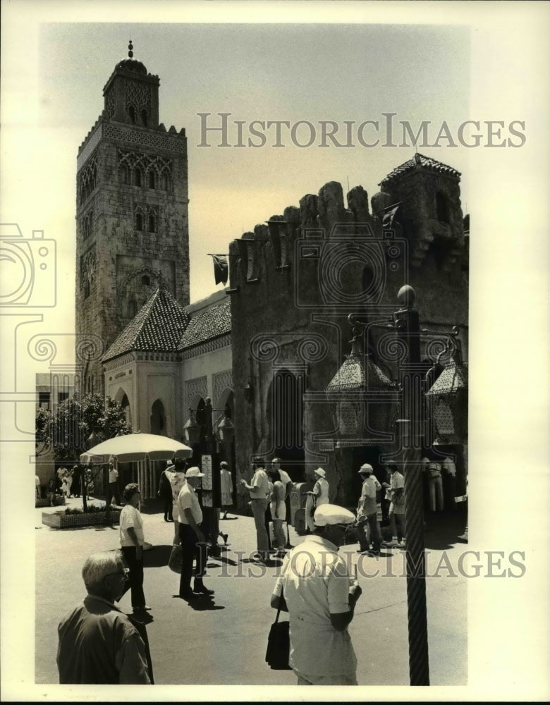 1986 Press Photo Moroccan Pavilion at Epcot Center, Florida - cvb30953 - Historic Images