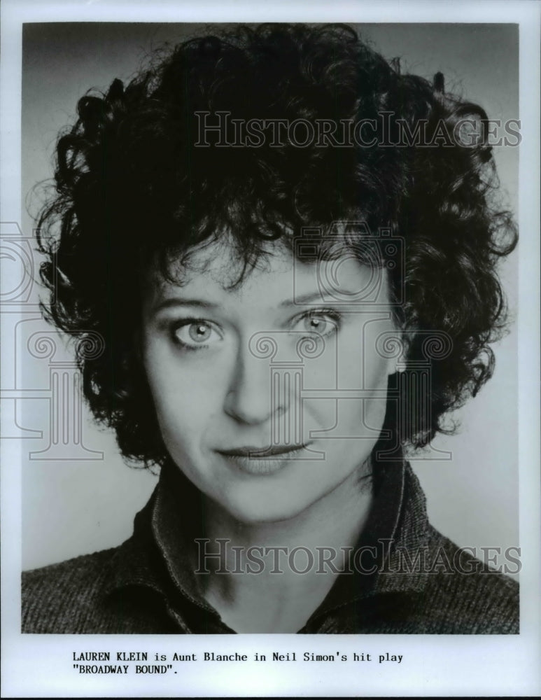 1988 Press Photo Lauren Klein is Aunt Blanche in Neil Simon&#39;s hit play - Historic Images