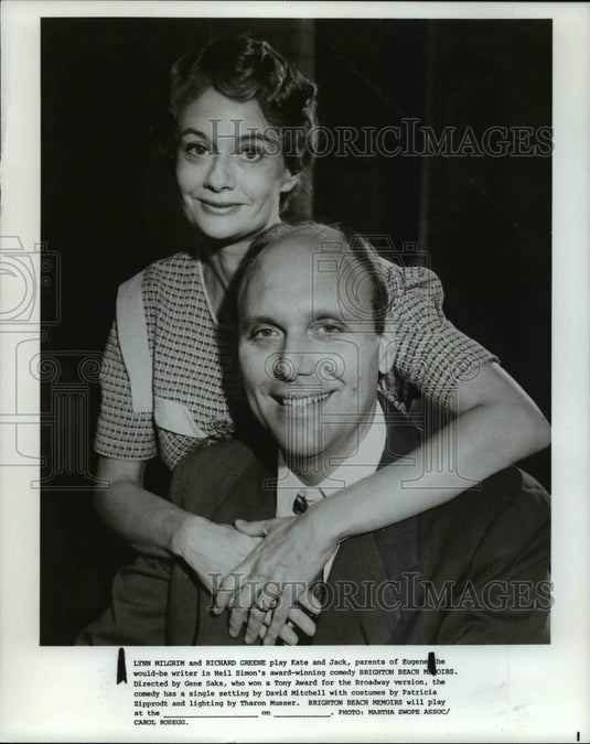 1985, Lynn Milgrim & Richard Greene in Brighton Beach Memoirs - Historic Images