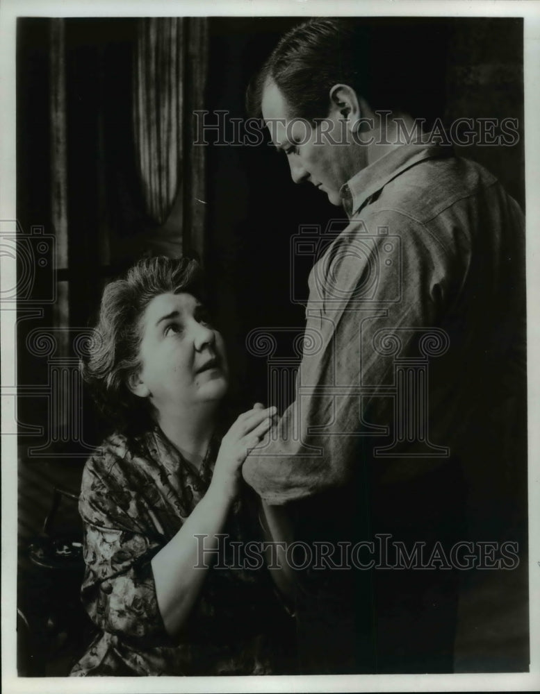 1965 Press Photo Maureen Stapleton, George Grizzard at The Glass Menagerie - Historic Images