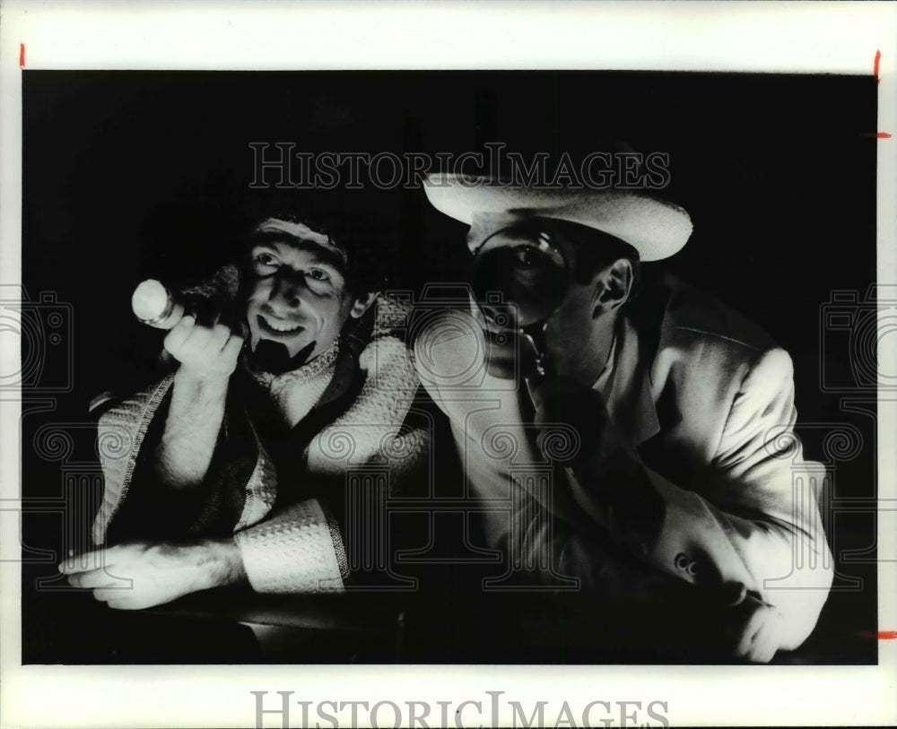 1995 Press Photo David Greenspan, Richard Bekins The Mystery of Irma Vep Play - Historic Images