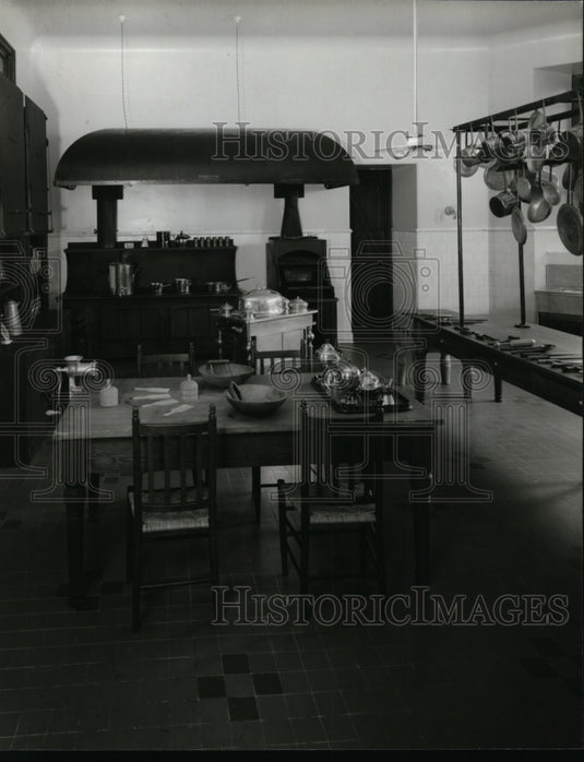 Press Photo Asheville Biltmore House's Main Kitchen - cvb31780 - Historic Images