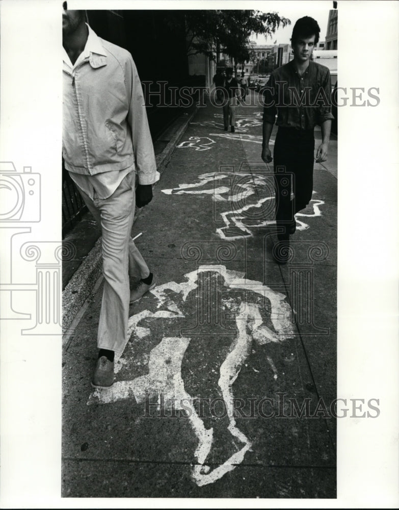 1985 Press Photo Anti Nuclear Demonstrations at the Old Stone Church - cvb31833 - Historic Images