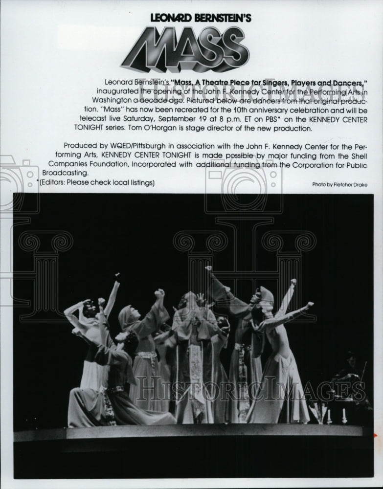 1981 Press Photo The dancers from the original production of Bernstein&#39;s &quot;Mass&quot; - Historic Images