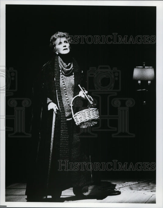 1991 Press Photo Julie Harris stars William Luce's "Lucifer's Child" - cvb31885 - Historic Images