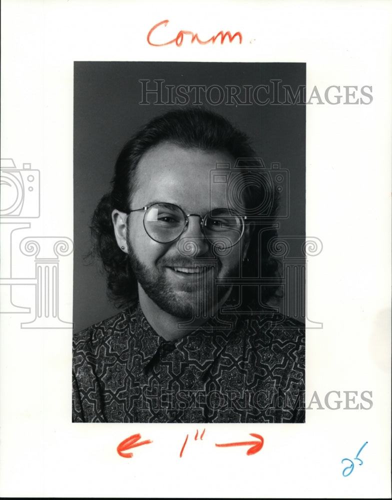 1991 Press Photo Christopher Hoelck, new PD Employee - cvb31906 - Historic Images