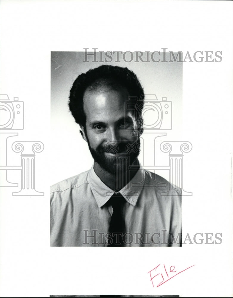 1990 Press Photo Plain Dealer Employee Michael Levy - cvb31926 - Historic Images