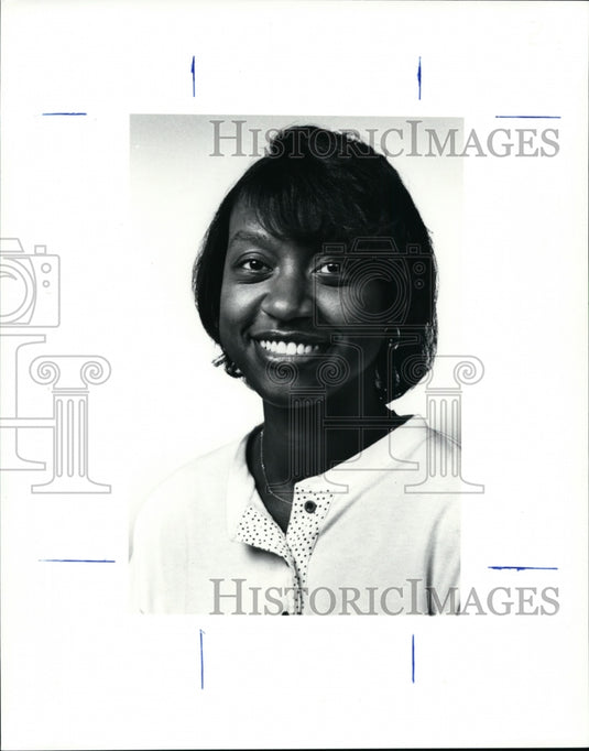 1991 Press Photo Plain Dealer Employee Rebecca Little - cvb31945 - Historic Images
