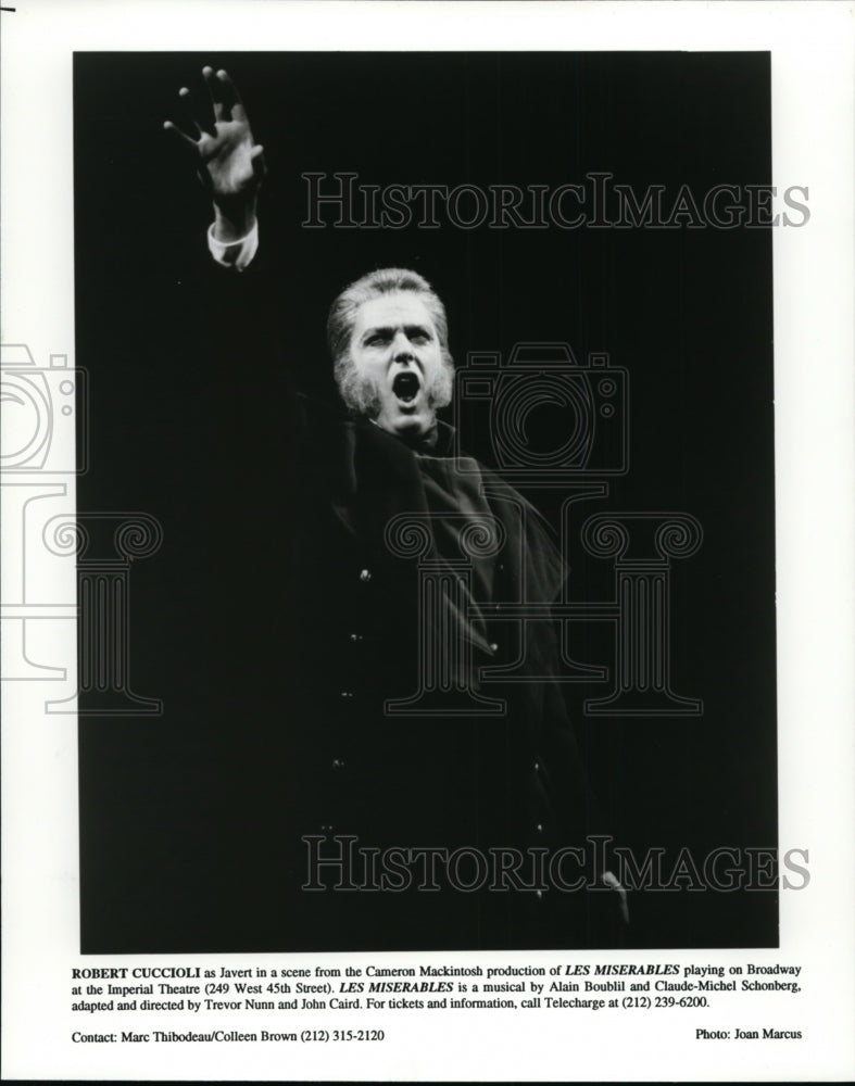 1994 Press Photo Robert Cuccioli as Javert in Les Miserables - cvb32157 - Historic Images