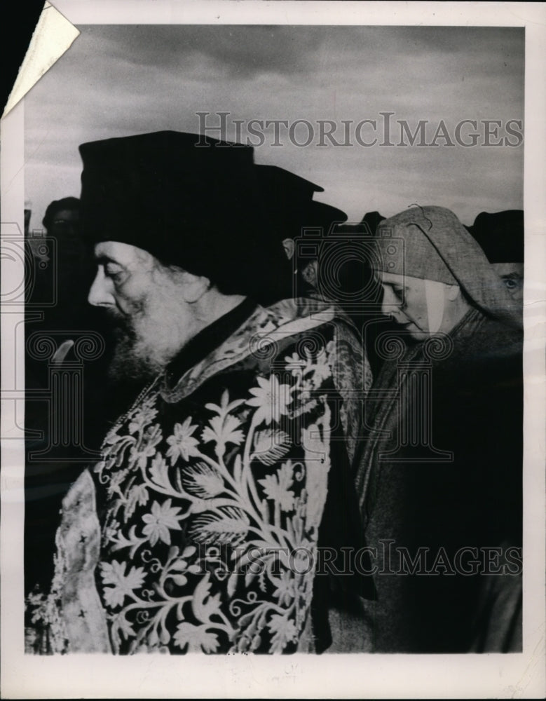 1949 Press Photo Princess Alice of Battenberg at the Annual Epiphany service - Historic Images