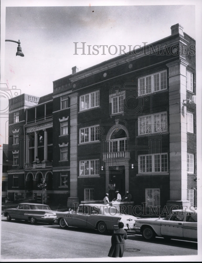 1966 The Building in the foreground has been rehabilitated-Historic Images