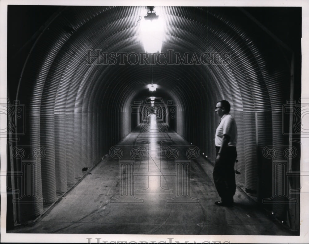 1967, Tunnels connects warehouse and plant. - cvb32728 - Historic Images