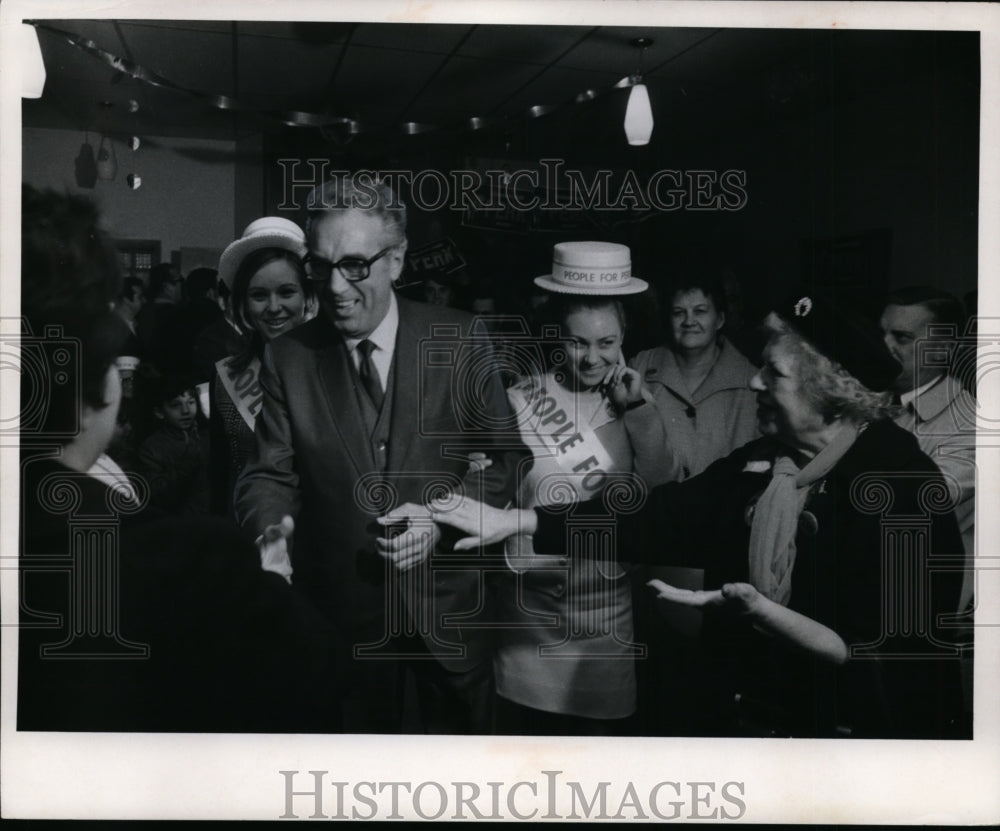 1969 Ralph J. Perk, Campaigning 1969 &amp; Dorothy Persky-Historic Images