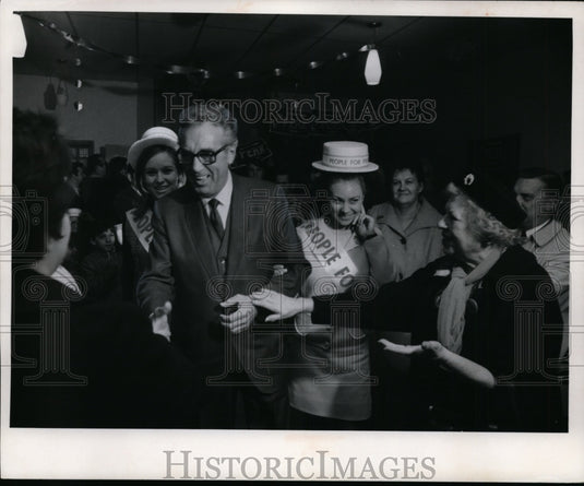 1969 Ralph J. Perk, Campaigning 1969 & Dorothy Persky-Historic Images