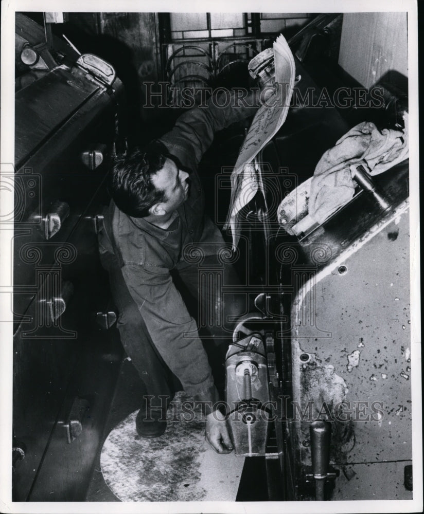 1969, Henry Johnson at the Plain Dealer Press Building - cvb32868 - Historic Images
