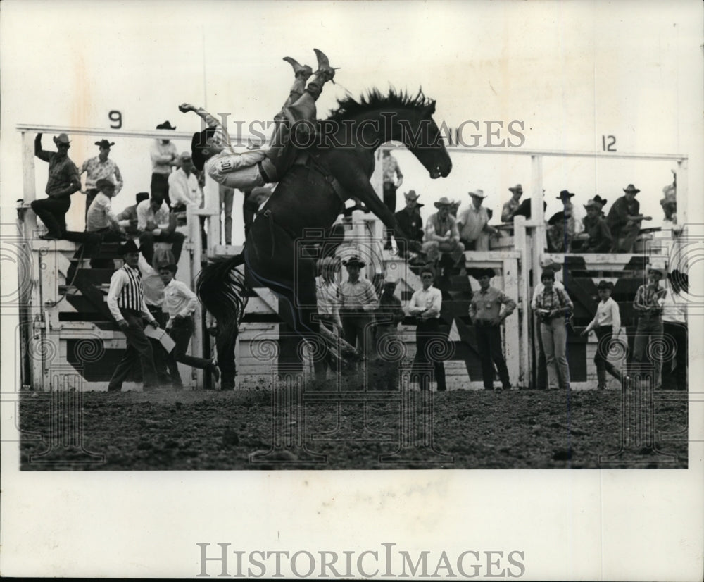 1966 Rider Shaken, but Uninjured in Alberta, Ontario-Historic Images