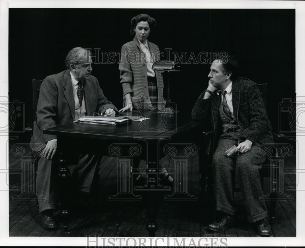 1989, Barrie Baldaro, Ann Turnbull, Tom Wood-Breaking The Code play - Historic Images