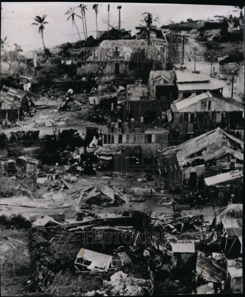 1954 Press Photo Haiti hurricane damage - cvb33157 - Historic Images