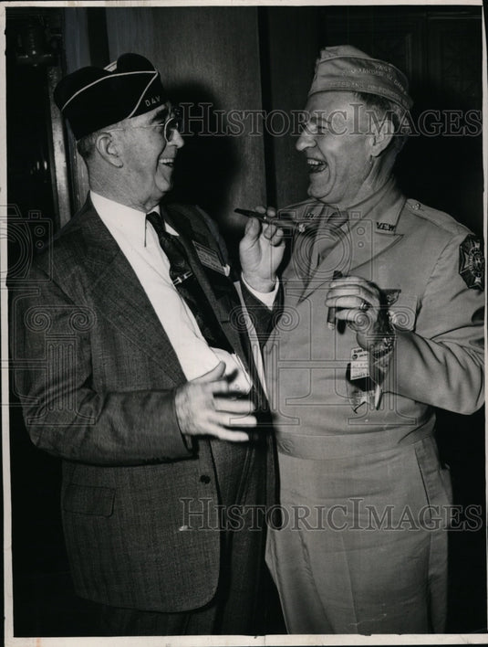 1949 Press Photo: World War II Veteran - George Deane, Ray H. - cvb33197 - Historic Images