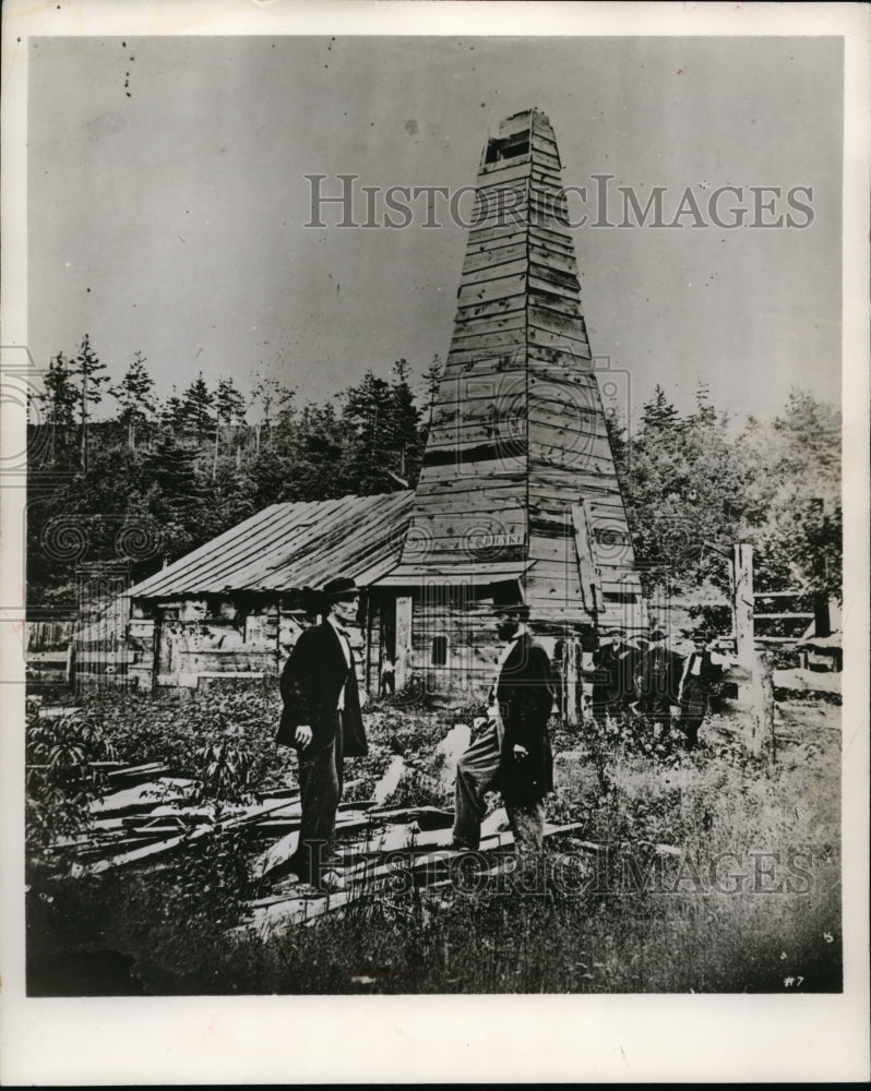 1950 Press Photo First Oil Well at Titusville - cvb33229 - Historic Images