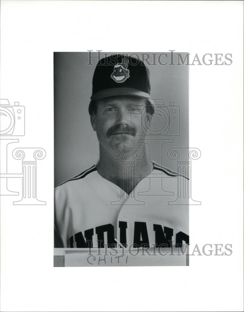 Press Photo Chiti, Cleveland Indians baseball player - cvb33405 - Historic Images