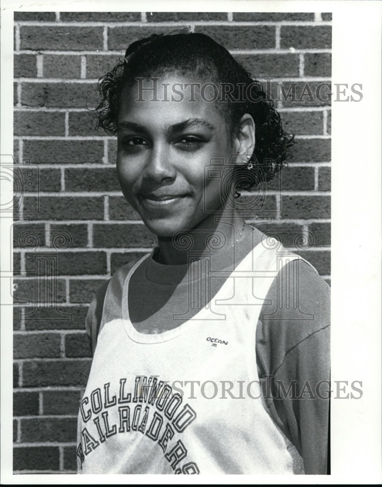 1989 Press Photo Collinwood High Track Runner, Camille Cain - cvb33473 - Historic Images