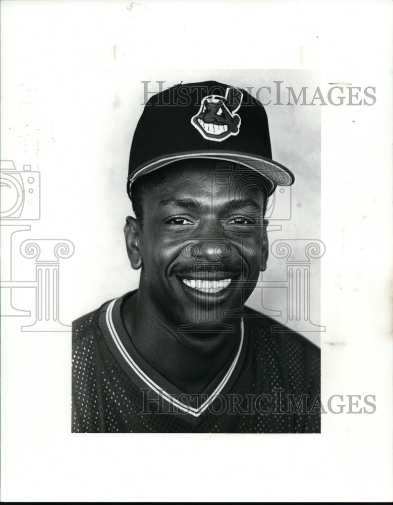 1988 Press Photo: Julio Franco - Cleveland Indians - cvb33511 - Historic Images