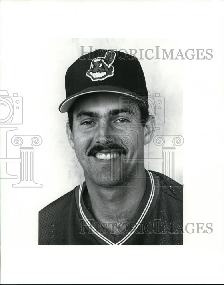1988 Press Photo Michael Poehl of the Cleveland Indians - cvb33533 - Historic Images