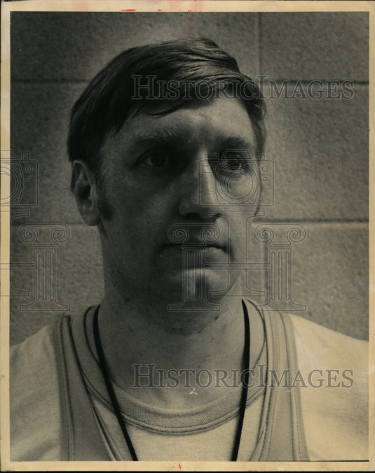1972 Kenston Wrestling coach Don Havener on a photo opportunity-Historic Images