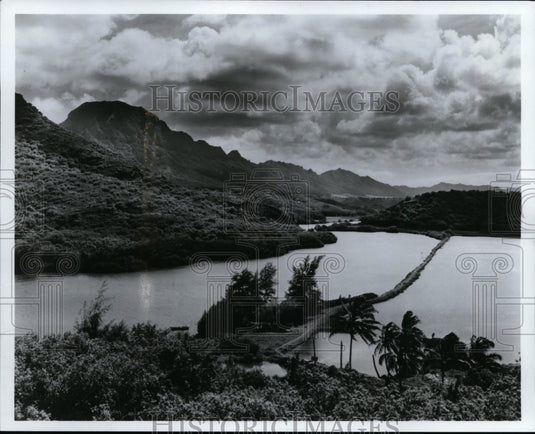 1980 Press Photo Menehune Fishpond, Island of Kauai-Hawaii - cvb33760 - Historic Images