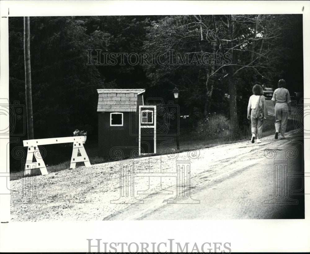 1987, The road going to Cleveland Orchestra Blossom Music Center - Historic Images